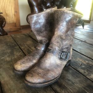 Frye Veronica Distressed Moto Boot
